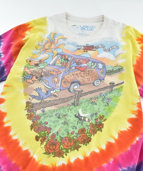 LIQUID BLUE（リキッドブルー）の「【USED】LIQUID BLUE “Grateful Dead/デッドベア” タイダイ バンドTシャツ（Tシャツ/カットソー・メンズ・マルチ・LARGE）」の2枚目の写真