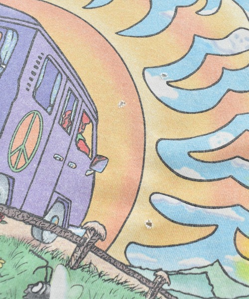 LIQUID BLUE（リキッドブルー）の「【USED】LIQUID BLUE “Grateful Dead/デッドベア” タイダイ バンドTシャツ（Tシャツ/カットソー・メンズ・マルチ・LARGE）」の8枚目の写真