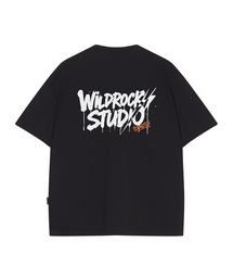 ドリップライトニング クールコットンオーバーサイズ半袖Tシャツ
