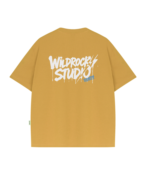 WILDROCK(ワイルドロック)の「ドリップライトニング クールコットンオーバーサイズ半袖Tシャツ(Tシャツ/カットソー・メンズ・ブルー/チャコール/ホワイト/イエロー/ピンク/スカイブルー/ブラック・LARGE/MEDIUM/SMALL)」の12枚目の写真