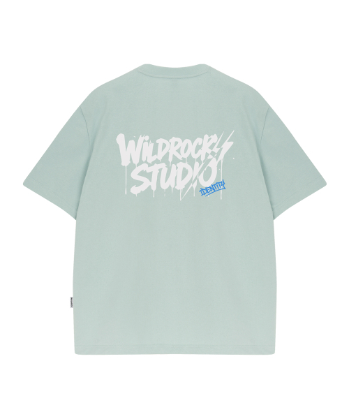 WILDROCK(ワイルドロック)の「ドリップライトニング クールコットンオーバーサイズ半袖Tシャツ(Tシャツ/カットソー・メンズ・ブルー/チャコール/ホワイト/イエロー/ピンク/スカイブルー/ブラック・LARGE/MEDIUM/SMALL)」の14枚目の写真