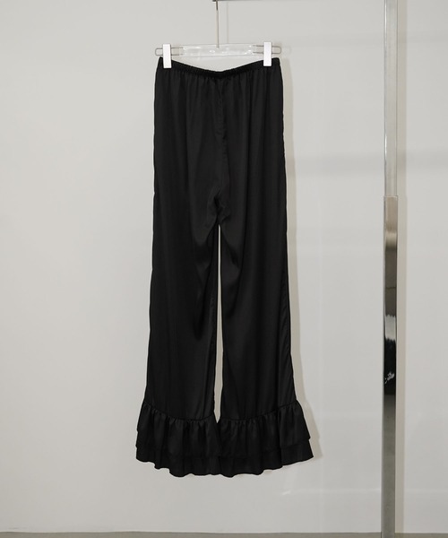 chuclla(チュクラ)の「フリルヘムサテンパンツ chw26s362(その他パンツ・レディース・ブラック・M/S)」の9枚目の写真