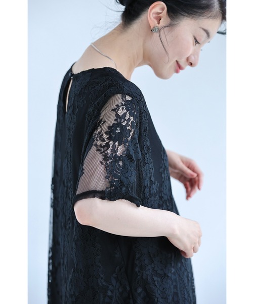 cawaii（カワイイ）の「ゆったりゆるやか総レースカットソートップス（Tシャツ/カットソー・レディース・ホワイト/ブラック・FREE）」の20枚目の写真