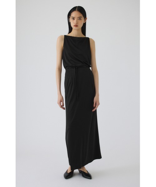 RIM.ARK（リムアーク）の「Triacetate satin tops(トリアセテートサテントップス)（タンクトップ・レディース・ブラウン/ネイビー/ブラック・FREE）」の2枚目の写真