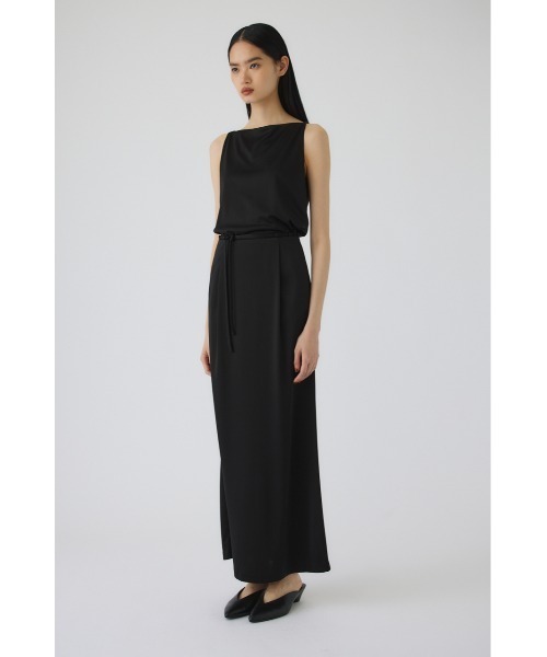 RIM.ARK（リムアーク）の「Triacetate satin tops(トリアセテートサテントップス)（タンクトップ・レディース・ブラウン/ネイビー/ブラック・FREE）」の19枚目の写真