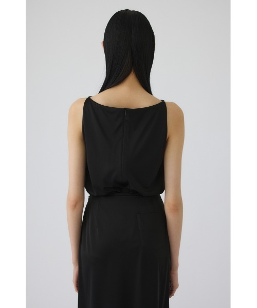 RIM.ARK（リムアーク）の「Triacetate satin tops(トリアセテートサテントップス)（タンクトップ・レディース・ブラウン/ネイビー/ブラック・FREE）」の13枚目の写真