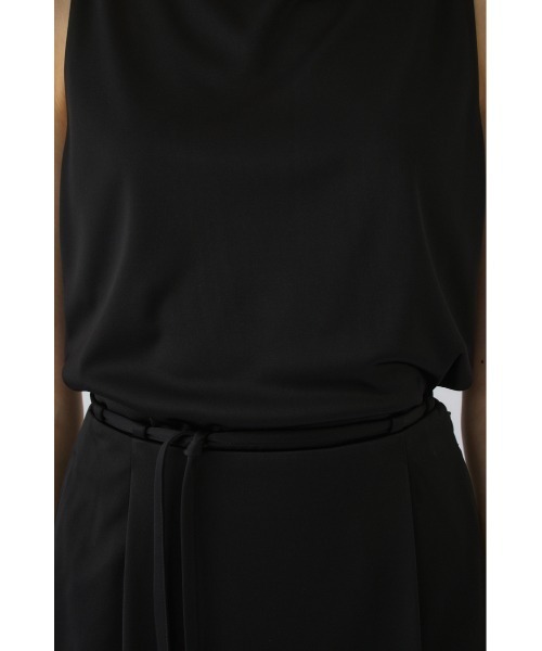 RIM.ARK（リムアーク）の「Triacetate satin tops(トリアセテートサテントップス)（タンクトップ・レディース・ブラウン/ネイビー/ブラック・FREE）」の6枚目の写真