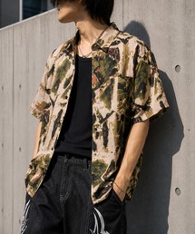 【Bls】 【ZM】【Bling Leads】総柄半袖シャツ