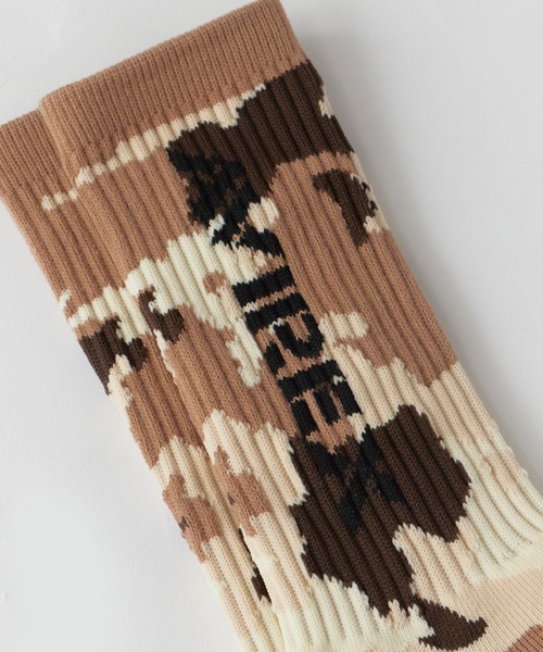 AVIREX(アヴィレックス)の「AVIREX/アビレックス AX Camouflage 3P Socks カモフラージュ 3足組 ソックス 靴下 迷彩柄 サイドプリント クルー丈ソックス 3足セット メンズ 秋 秋服 2026年秋冬(ソックス/靴下・メンズ・カモフラージュ・25-27)」の13枚目の写真