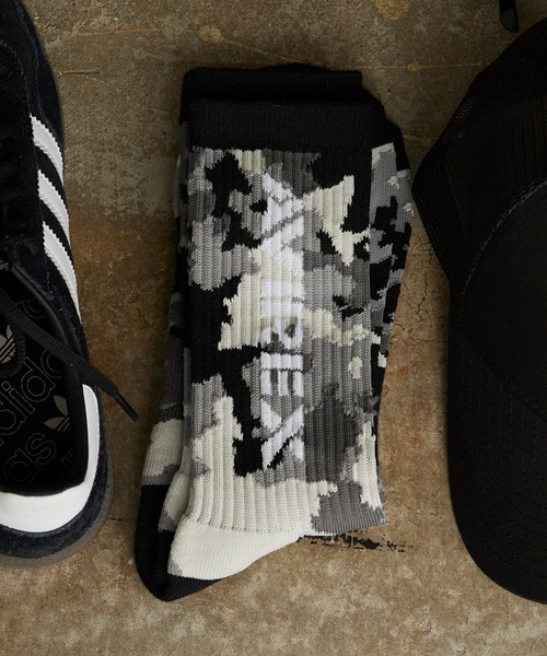 AVIREX(アヴィレックス)の「AVIREX/アビレックス AX Camouflage 3P Socks カモフラージュ 3足組 ソックス 靴下 迷彩柄 サイドプリント クルー丈ソックス 3足セット メンズ 秋 秋服 2026年秋冬(ソックス/靴下・メンズ・カモフラージュ・25-27)」の12枚目の写真