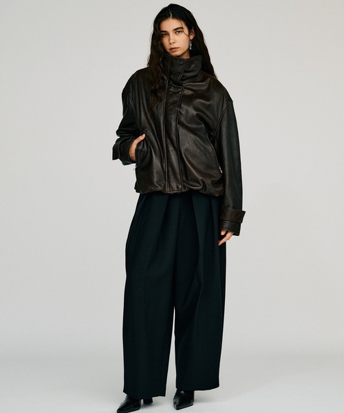 PRANK PROJECT(プランクプロジェクト)の「【2026Autumn Pre-Order】フォルムコクーンパンツ / Form Cocoon Pants(スラックス・レディース・グレー/ブラック/モカ・38/36)」の7枚目の写真
