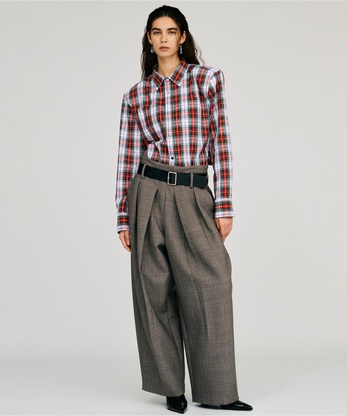 PRANK PROJECT(プランクプロジェクト)の「【2026Autumn Pre-Order】フォルムコクーンパンツ / Form Cocoon Pants(スラックス・レディース・グレー/ブラック/モカ・38/36)」の19枚目の写真