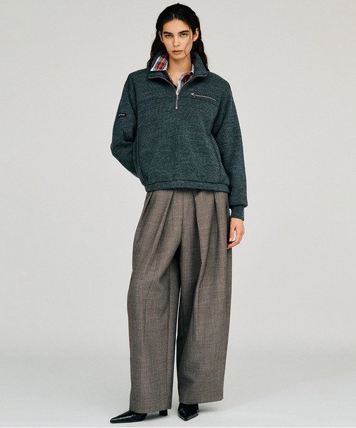 PRANK PROJECT(プランクプロジェクト)の「【2026Autumn Pre-Order】フォルムコクーンパンツ / Form Cocoon Pants(スラックス・レディース・グレー/ブラック/モカ・38/36)」の15枚目の写真