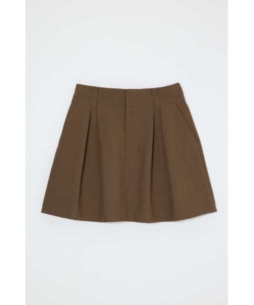 MOUSSY(マウジー)の「【26年AW新作】FLARE TUCKED ミニスカート(スカート・レディース・ブラウン/チャコールグレー・2/1)」の1枚目の写真