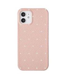 COVERARY（カバラリ）の「イタリアンシュリンクレザー 本革 ドット柄 スマホケース 背面ケース シェル型ケース 全8色　大人可愛い くすみカラー（スマホケース/カバー）」