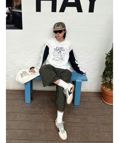 STEEPC（スティップ）の「コントラスト*グラフィック長袖Tシャツ（Tシャツ/カットソー・レディース・その他・SMALL/LARGE/MEDIUM）」の4枚目の写真