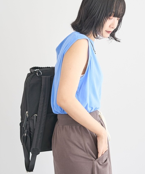 Green　Parks（グリーンパークス）の「【10ポケBag】収納アドバイザー監修リュック（バックパック/リュック・レディース・ブラック/グレー・FREE）」の13枚目の写真