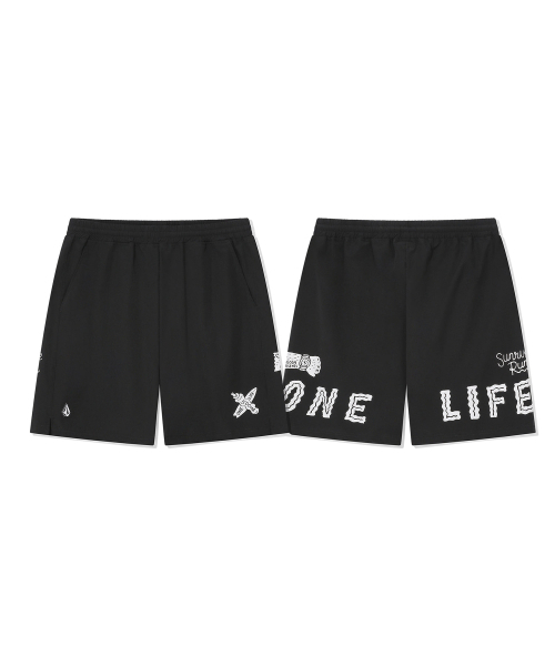 VOLCOM（ボルコム）の「[ボルコムxワンライフ] ユーティリティミッドショーツ(ブラック)（その他パンツ・レディース・その他・LARGE/MEDIUM/SMALL/X-LARGE）」の4枚目の写真