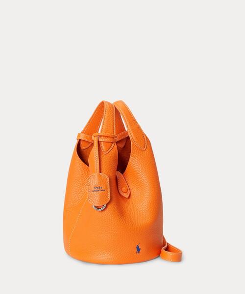 POLO RALPH LAUREN(ポロ ラルフ ローレン)の「Polo Play レザー スモール トート & クロスボディ(トートバッグ・レディース・オレンジ・ONE)」の10枚目の写真