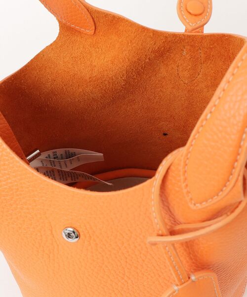 POLO RALPH LAUREN(ポロ ラルフ ローレン)の「Polo Play レザー スモール トート & クロスボディ(トートバッグ・レディース・オレンジ・ONE)」の3枚目の写真