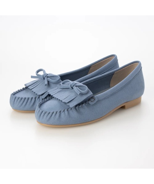 Launa lea(ラウナレア)の「【26秋冬】フリンジモカシンローファー(0635)(モカシン/デッキシューズ・レディース・ブルー系その他/グレー系その他/キャメル/ブラック系その他・23.0cm/22.0cm/23.5cm/22.5cm/24.0cm/24.5cm/25.0cm)」の8枚目の写真