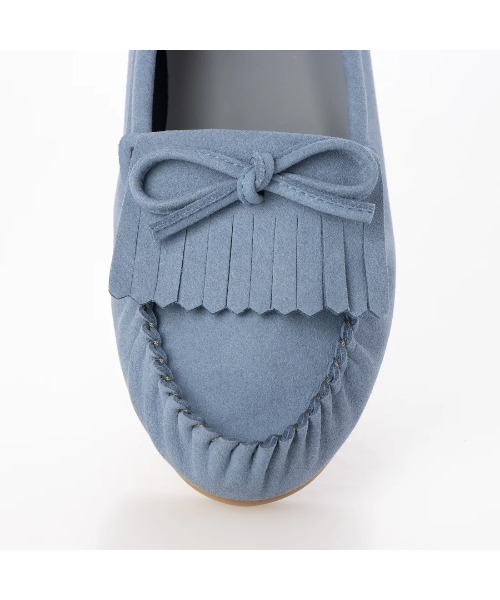 Launa lea(ラウナレア)の「【26秋冬】フリンジモカシンローファー(0635)(モカシン/デッキシューズ・レディース・ブルー系その他/グレー系その他/キャメル/ブラック系その他・23.0cm/22.0cm/23.5cm/22.5cm/24.0cm/24.5cm/25.0cm)」の11枚目の写真