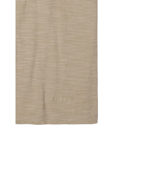 DEINET(ダイニット)の「DEINET ESSENTIAL SLUB T-SHIRTS IN BEIGE(Tシャツ/カットソー・レディース・その他・FREE)」の6枚目の写真