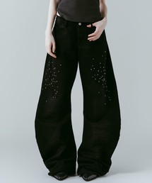 Knuth Marf / クヌースマーフ studded draped denim pants