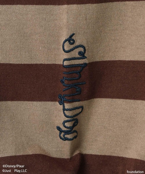 LOWRYS FARM(ローリーズファーム)の「LFM(U) /TOY STORY(トイ・ストーリー)/ボーダーTEEロングスリーブ 782975(Tシャツ/カットソー・メンズ・グレー/ブラウン・LARGE/MEDIUM)」の14枚目の写真
