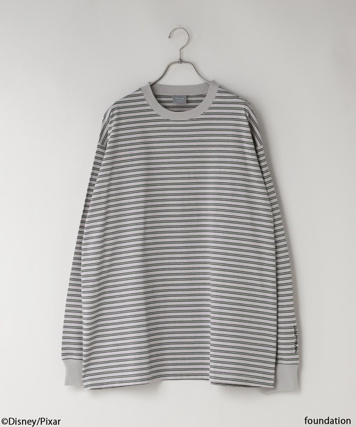 LOWRYS FARM(ローリーズファーム)の「LFM(U) /TOY STORY(トイ・ストーリー)/ボーダーTEEロングスリーブ 782975(Tシャツ/カットソー・メンズ・グレー/ブラウン・LARGE/MEDIUM)」の4枚目の写真