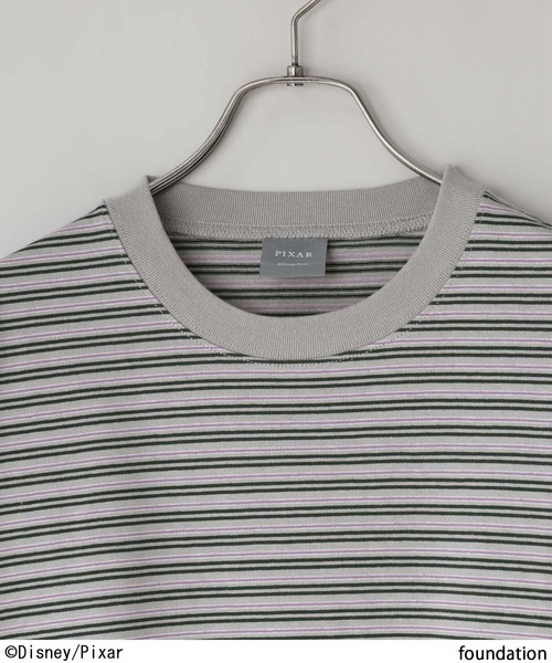 LOWRYS FARM(ローリーズファーム)の「LFM(U) /TOY STORY(トイ・ストーリー)/ボーダーTEEロングスリーブ 782975(Tシャツ/カットソー・メンズ・グレー/ブラウン・LARGE/MEDIUM)」の6枚目の写真