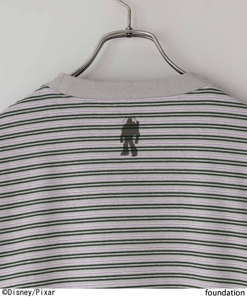 LOWRYS FARM(ローリーズファーム)の「LFM(U) /TOY STORY(トイ・ストーリー)/ボーダーTEEロングスリーブ 782975(Tシャツ/カットソー・メンズ・グレー/ブラウン・LARGE/MEDIUM)」の8枚目の写真