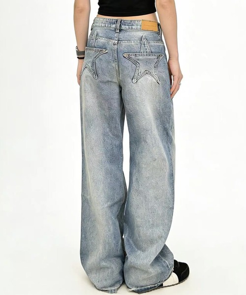 Achic(アシック)の「バックスターダメージ加工デニムパンツ(デニムパンツ・レディース・ブルー・M/L/S)」の20枚目の写真