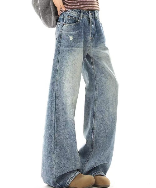 Achic(アシック)の「バックスターダメージ加工デニムパンツ(デニムパンツ・レディース・ブルー・M/L/S)」の21枚目の写真