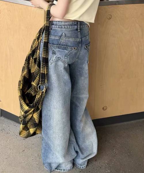 Achic(アシック)の「バックスターダメージ加工デニムパンツ(デニムパンツ・レディース・ブルー・M/L/S)」の18枚目の写真