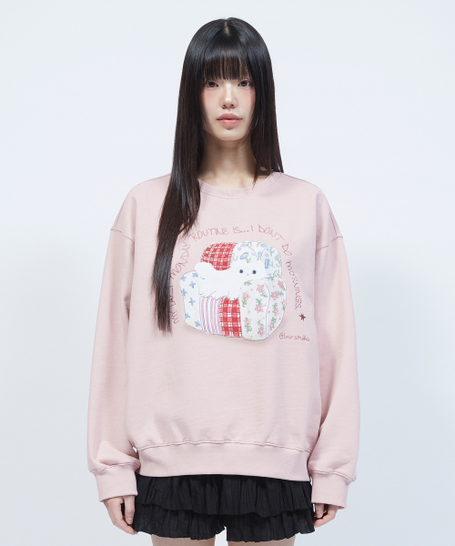 LMR(エルエムアール)の「コジシャニョン アートワーク スウェット PINK(スウェット・レディース・PINK・SMALL/MEDIUM/LARGE)」の1枚目の写真