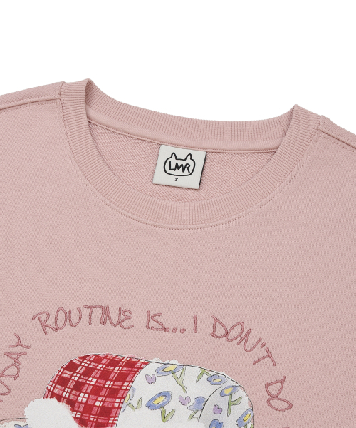 LMR(エルエムアール)の「コジシャニョン アートワーク スウェット PINK(スウェット・レディース・PINK・SMALL/MEDIUM/LARGE)」の4枚目の写真