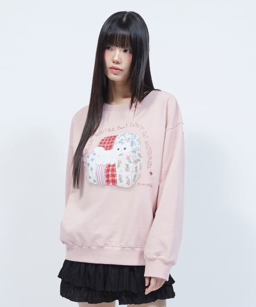 LMR(エルエムアール)の「コジシャニョン アートワーク スウェット PINK(スウェット・レディース・PINK・SMALL/MEDIUM/LARGE)」の9枚目の写真
