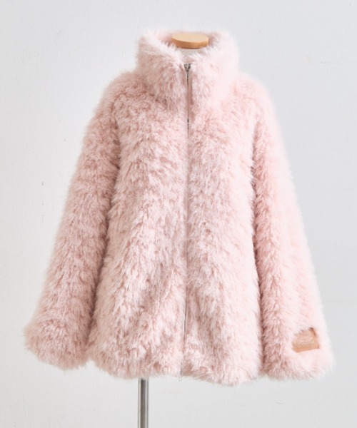 OLIVE des OLIVE(オリーブデオリーブ)の「Fluffy Fur Blouson(ブルゾン・レディース・ブラック/サックスブルー/オフホワイト/ピンク・FREE)」の13枚目の写真