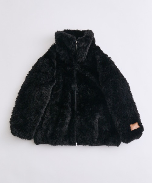 OLIVE des OLIVE(オリーブデオリーブ)の「Fluffy Fur Blouson(ブルゾン・レディース・ブラック/サックスブルー/オフホワイト/ピンク・FREE)」の20枚目の写真