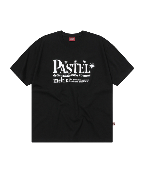 S'EST(エスイーエスティー)の「パステルTシャツ ブラック(Tシャツ/カットソー・レディース・ブラック・SMALL/MEDIUM/LARGE)」の1枚目の写真