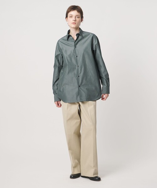 LOEFF(ロエフ)の「<LOEFF>ストライプ レギュラーカラー シャツ(シャツ/ブラウス・レディース・ケリーグリーン・1/0)」の14枚目の写真