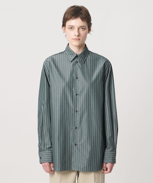 LOEFF(ロエフ)の「<LOEFF>ストライプ レギュラーカラー シャツ(シャツ/ブラウス・レディース・ケリーグリーン・1/0)」の16枚目の写真