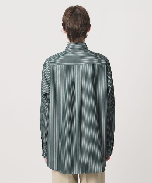 LOEFF(ロエフ)の「<LOEFF>ストライプ レギュラーカラー シャツ(シャツ/ブラウス・レディース・ケリーグリーン・1/0)」の3枚目の写真