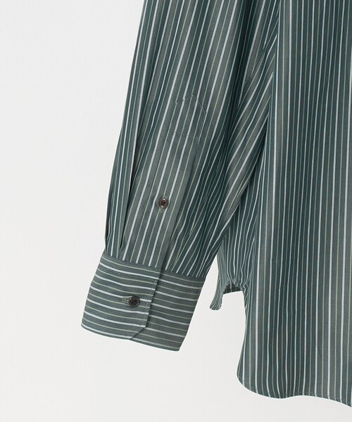 LOEFF(ロエフ)の「<LOEFF>ストライプ レギュラーカラー シャツ(シャツ/ブラウス・レディース・ケリーグリーン・1/0)」の7枚目の写真