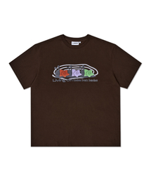 LORES（ロアス）の「Snail Trio Tee - Brown（Tシャツ/カットソー）」