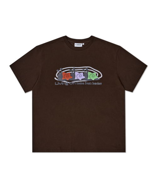 LORES(ロアス)の「Snail Trio Tee - Brown(Tシャツ/カットソー・メンズ・その他・MEDIUM/LARGE/SMALL)」の4枚目の写真