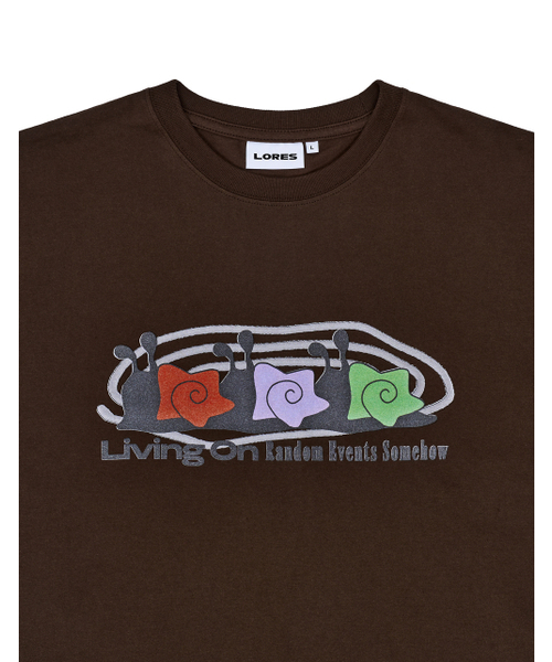 LORES(ロアス)の「Snail Trio Tee - Brown(Tシャツ/カットソー・メンズ・その他・MEDIUM/LARGE/SMALL)」の2枚目の写真