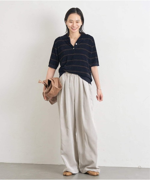 JOURNAL STANDARD(ジャーナルスタンダード)の「《新色あり/追加》コーデュロイワイドパンツ(その他パンツ・レディース・ホワイト×ホワイト/ライトブルー/ブラック系その他・38/36)」の6枚目の写真