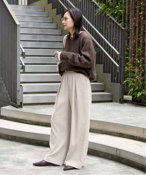 JOURNAL STANDARD(ジャーナルスタンダード)の「《新色あり/追加》コーデュロイワイドパンツ(その他パンツ・レディース・ホワイト×ホワイト/ライトブルー/ブラック系その他・38/36)」の15枚目の写真